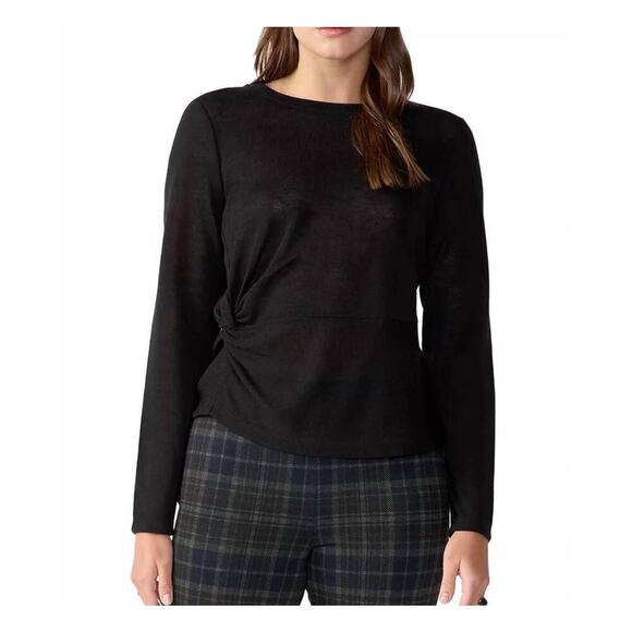 NWT Sanctuary Knot Your Business Top In Black Size Medium - Picture 1 of 6